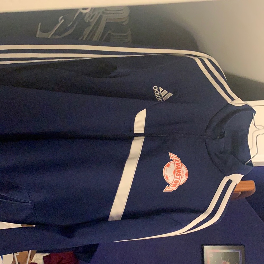 Adidas clima cool zip up warm up sweater